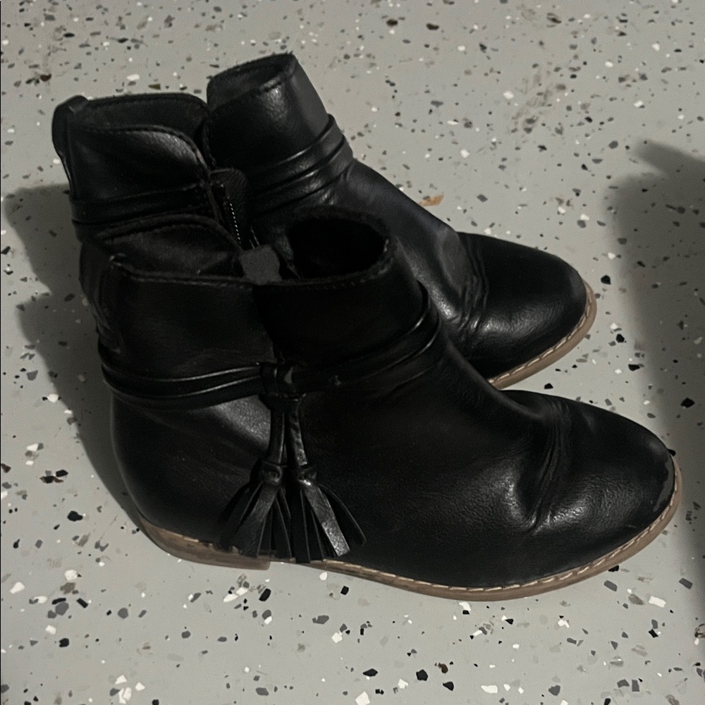 Black GAP  Leather Ankle Boots